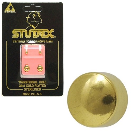 Traditional Ball Studs Mini Gold